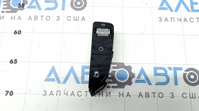 Control buttons on the center console on the right of the Mercedes GLC 20-22, glossy black, scratches