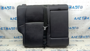 Right rear seat back for Toyota Venza 21-24 Limited, black leather, perforated, with belt and armrest, scuff marks