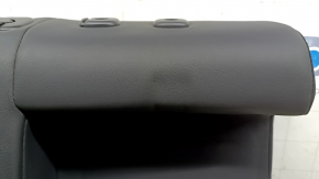 Right rear seat back for Toyota Venza 21-24 Limited, black leather, perforated, with belt and armrest, scuff marks