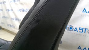 Passenger seat for Toyota Venza 21-24, electric, with airbag, black leather, heated, ventilated, perforated, Limited, dented, scuffed