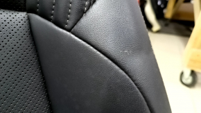 Passenger seat for Toyota Venza 21-24, electric, with airbag, black leather, heated, ventilated, perforated, Limited, dented, scuffed