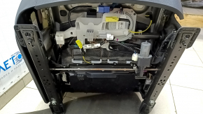Passenger seat for Toyota Venza 21-24, electric, with airbag, black leather, heated, ventilated, perforated, Limited, dented, scuffed