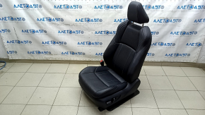 Toyota Venza 21-24 electric driver's seat with airbag, black leather, heated, ventilated, perforated, Limited, dry-cleanable, whitened leather, scuffs