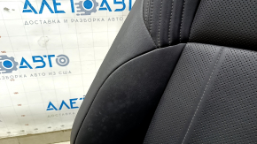 Toyota Venza 21-24 electric driver's seat with airbag, black leather, heated, ventilated, perforated, Limited, dry-cleanable, whitened leather, scuffs
