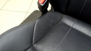 Toyota Venza 21-24 electric driver's seat with airbag, black leather, heated, ventilated, perforated, Limited, dry-cleanable, whitened leather, scuffs