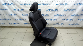 Toyota Venza 21-24 electric driver's seat with airbag, black leather, heated, ventilated, perforated, Limited, dry-cleanable, whitened leather, scuffs