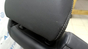 Toyota Venza 21-24 electric driver's seat with airbag, black leather, heated, ventilated, perforated, Limited, dry-cleanable, whitened leather, scuffs