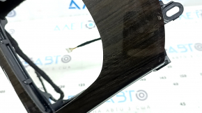 Mercedes GLC 20-22 central dashboard trim, brown wood with backlighting, with deflectors, scratches