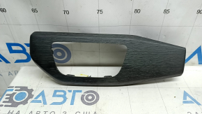 Left front panel trim for Audi A4 B9 17-25, natural gray wood, broken mount, chips