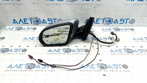 Left side mirror assembly for Mercedes GLC 16-22 10+8+2+2, turn signal, auto-dimming, heated, backlight, BSM, silver, scratches, dents