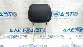 Rear left headrest, 2nd row, Mercedes GLC 16-22, black leather, gray stitching, stain