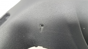 The steering wheel of a Mercedes GLC 20-22 is bare, black leather, heated, with scratches, tears, and dents.