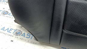 Mercedes GLC 16-22 driver's seat back upholstery, black leather, gray stitching, perforation, heated, dented