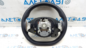 Kia EV6 22-24 black leather steering wheel with heating, GT-Line, with buttons and paddles