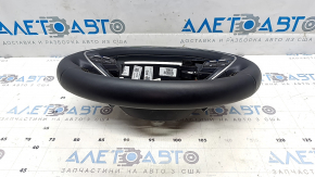 Kia EV6 22-24 black leather steering wheel with heating, GT-Line, with buttons and paddles