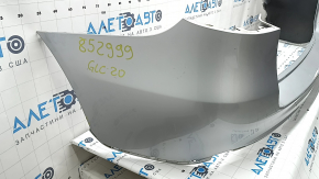 Bare rear bumper for Mercedes GLC 300 20-22 without parking sensors, silver, scratches