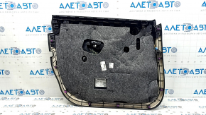 Mercedes GLC 16-22 front right door panel, black leather, ebony insert, black leather armrest, tears, dents