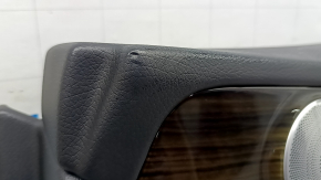 Mercedes GLC 16-22 front right door panel, black leather, ebony insert, black leather armrest, tears, dents