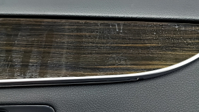 Mercedes GLC 16-22 front right door panel, black leather, ebony insert, black leather armrest, tears, dents