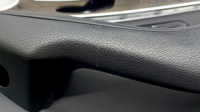 Mercedes GLC 16-22 front right door panel, black leather, ebony insert, black leather armrest, tears, dents