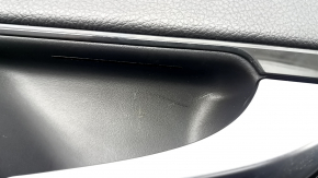Mercedes GLC 16-22 rear right door panel, black leather, glossy ebony insert, black leather armrest, Burmester, with backlight, with handle, scratches