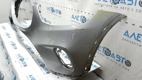 Front bumper, bare, Mercedes GLC 300 20-22, without parking sensors, silver