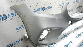 Front bumper, bare, Mercedes GLC 300 20-22, without parking sensors, silver