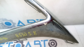 Right muffler frame for VW Tiguan 18-21, chrome, scratches, broken mount