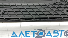 Set of floor mats for Mercedes GLC 16-22, black rubber, driver's side torn, passenger side edge cut