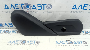 Right side passenger seat trim for Mercedes GLC 16-22, black, 2-piece