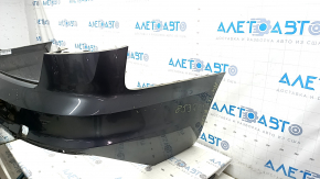Bare rear bumper for an Audi A4 B9 20-25 without parking sensors, graphite LZ7S, sand, chips, scratches, dented, broken fasteners