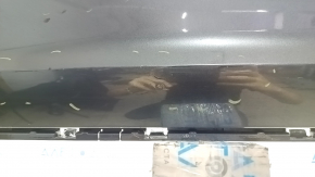 Bare rear bumper for an Audi A4 B9 20-25 without parking sensors, graphite LZ7S, sand, chips, scratches, dented, broken fasteners