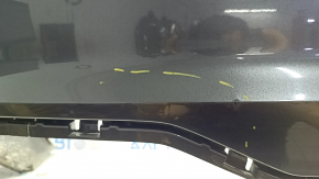 Bare rear bumper for an Audi A4 B9 20-25 without parking sensors, graphite LZ7S, sand, chips, scratches, dented, broken fasteners