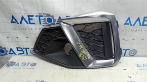 Left front bumper grille for Audi A4 B9 20-25, chrome, radar, S-line, broken fasteners