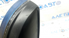 Left side mirror assembly for VW Tiguan 18-19, 6+2 pins, BSM, turn signal, heated, blue, scratches