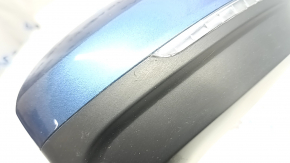 Left side mirror assembly for VW Tiguan 18-19, 6+2 pins, BSM, turn signal, heated, blue, scratches