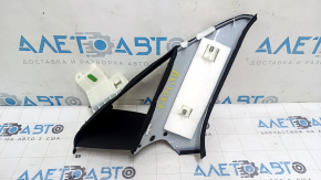 Right rear window trim for Audi A4 B9 18-25, black