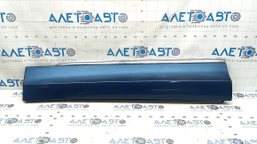 Lower front left door trim panel for VW Tiguan 18-24 with chrome, R-Line blue, scratches