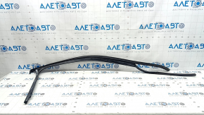 Upper front left door molding for VW Tiguan 18-24, chrome, with glass seal, curved