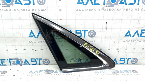 Rear left fixed glass window for Audi A4 B9 20-25 chrome