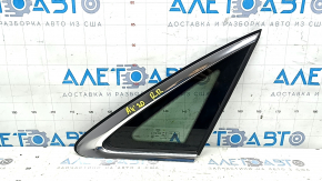 Rear right fixed glass window for Audi A4 B9 20-25 chrome