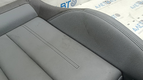 Lower passenger seat trim for Audi A4 B9 20-25, gray leather, with knee support, needs cleaning, broken fastener