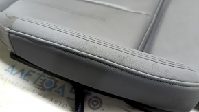 Driver's seat lower trim for Audi A4 B9 20-25, gray leather, with knee support, heated, needs cleaning, broken fastener