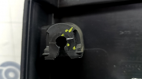 Black front left door panel for a VW Tiguan 18-20, with a buzzer, leather armrest, gray leather insert, with a handle, scratches, scuffs, stains, tear, crack in the fastener, broken fastener