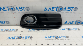 Right lower grille of the front bumper for Audi Q5 8R 13-17, matte + glossy chrome, under fog lights, type 2