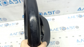 Naked steering wheel VW Tiguan 18-21 black leather, without buttons and overlays, scratches, dented, worn