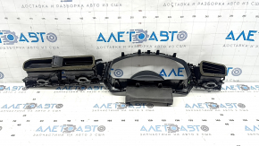 Central dashboard trim for VW Tiguan 18-24, graphite, with air ducts, type 2