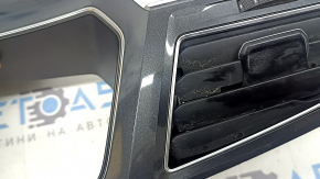 Central dashboard trim for VW Tiguan 18-24, graphite, with air ducts, type 2
