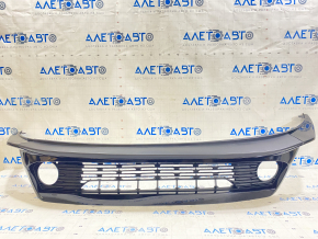 Front bumper lip Kia Forte 19-21 assembled 3 parts for DRL, gloss FPS