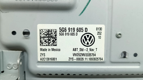 VW Tiguan 18-24V 8-button radio with navigation, bumps, air leaks under the glass, scratches